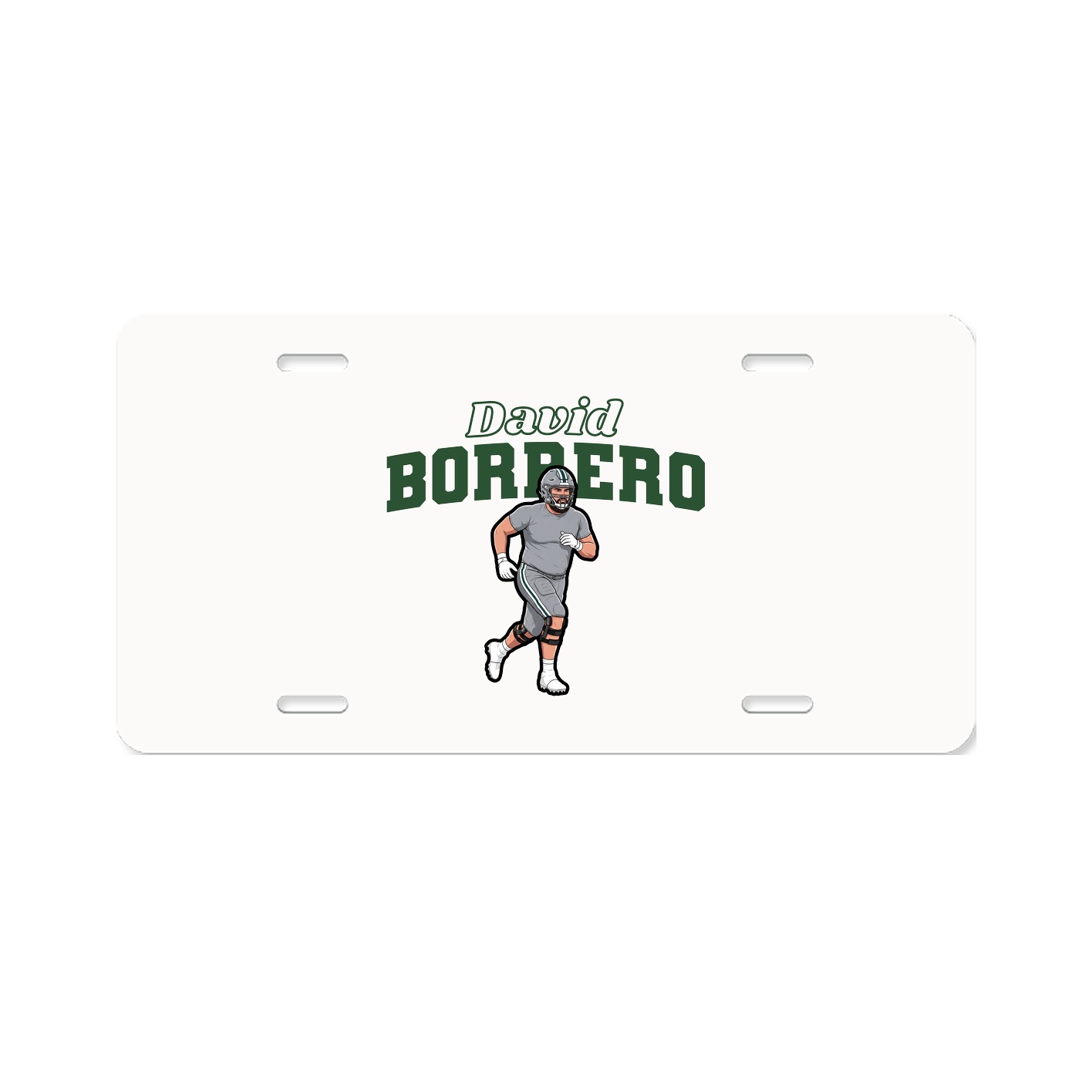 License Plate — Name Arch in Classic