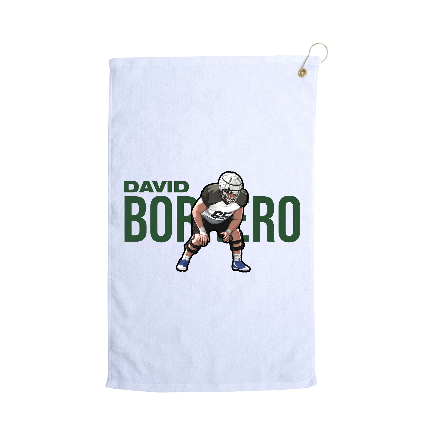 Golf Towel — Player Name in White