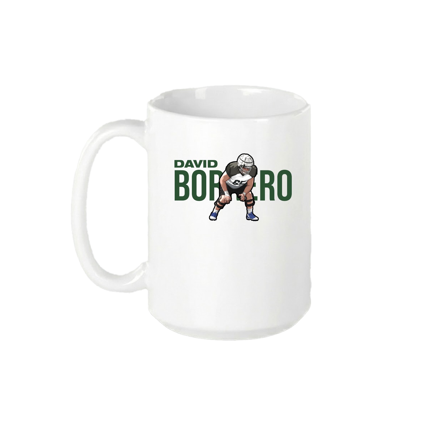 15oz Coffee Mug — Player Name in White