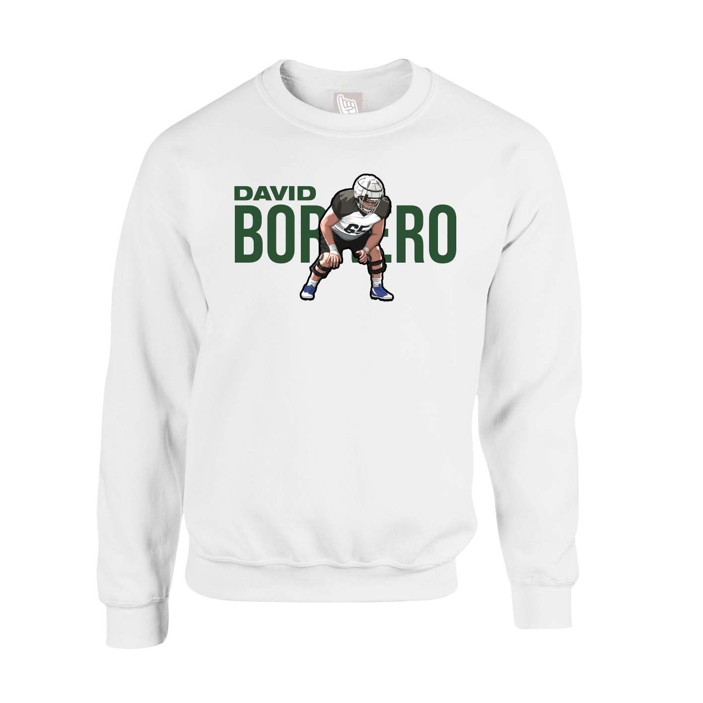 Fleece Crew — Player Name in White