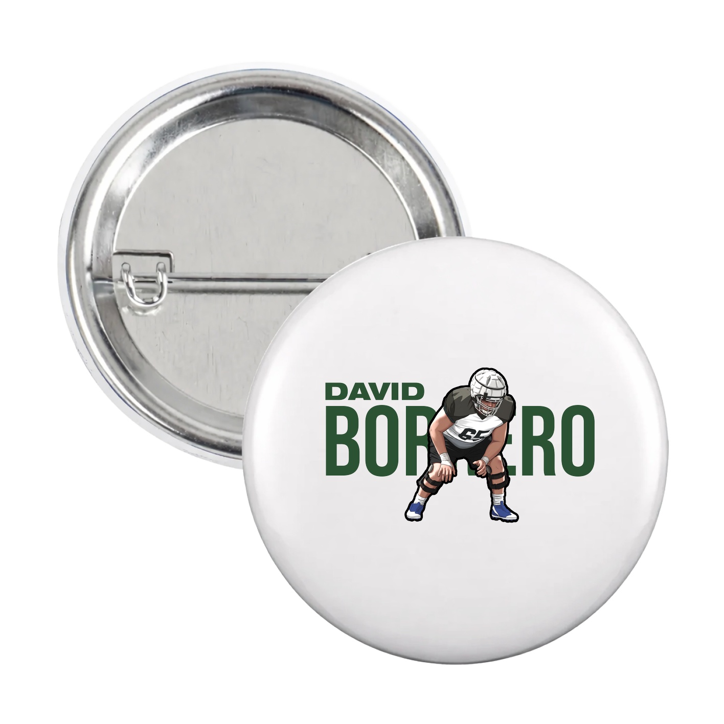 Game Day Button — Player Name in White