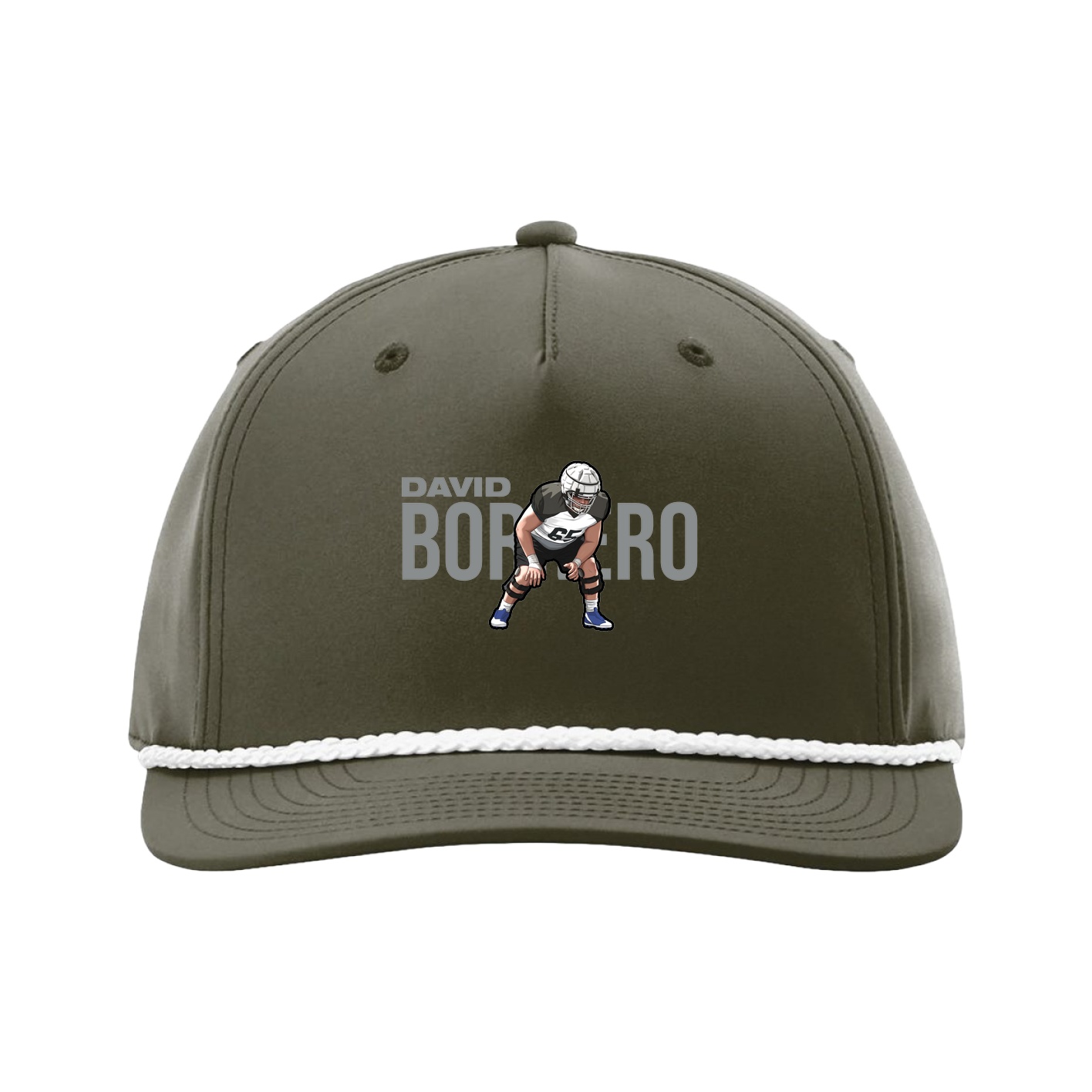 Five-Panel Classic Rope Cap — Player Name in Green