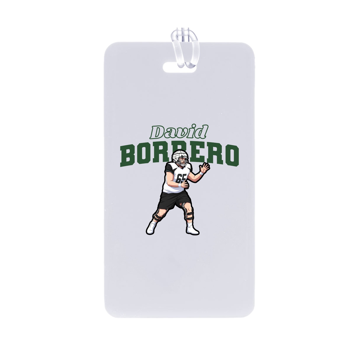 Bag Tag — Name Arch in Classic