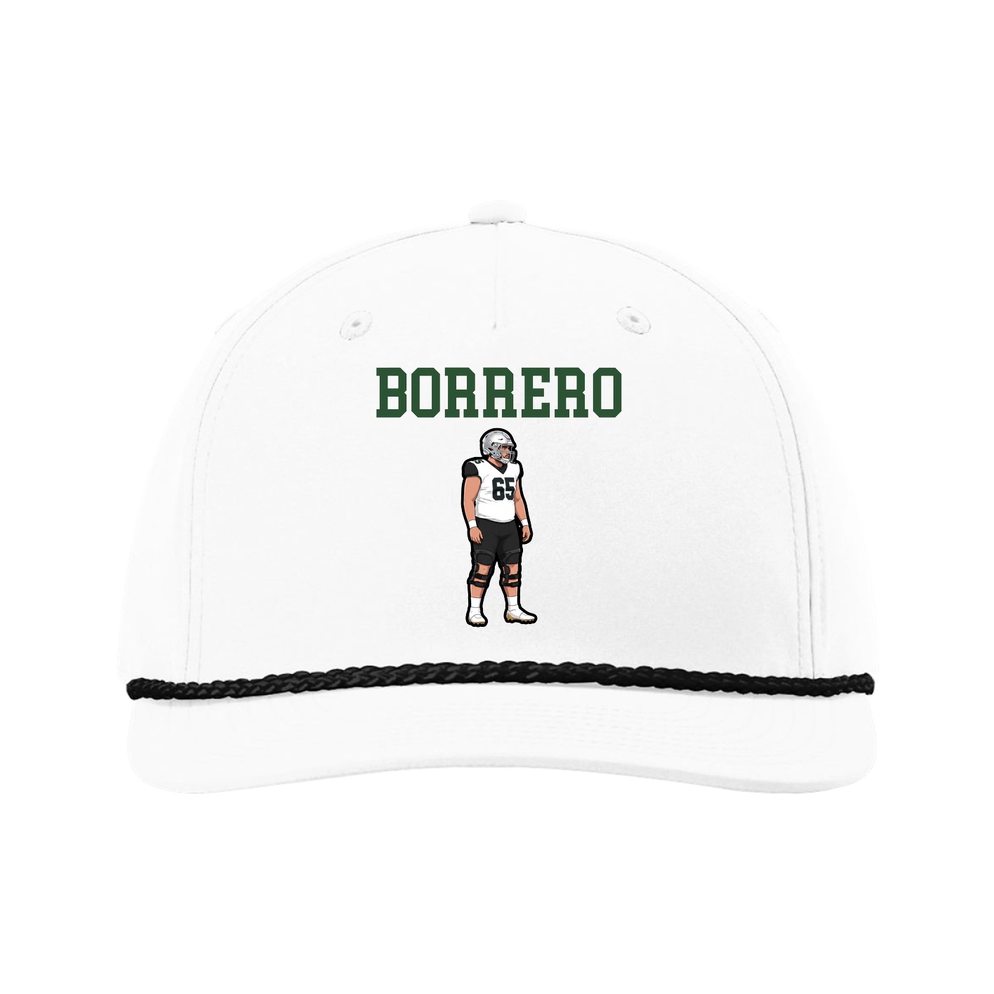 Five-Panel Classic Rope Cap — Shirsey in White