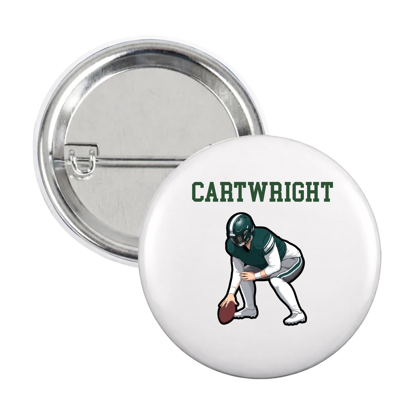 Game Day Button — Shirsey in White