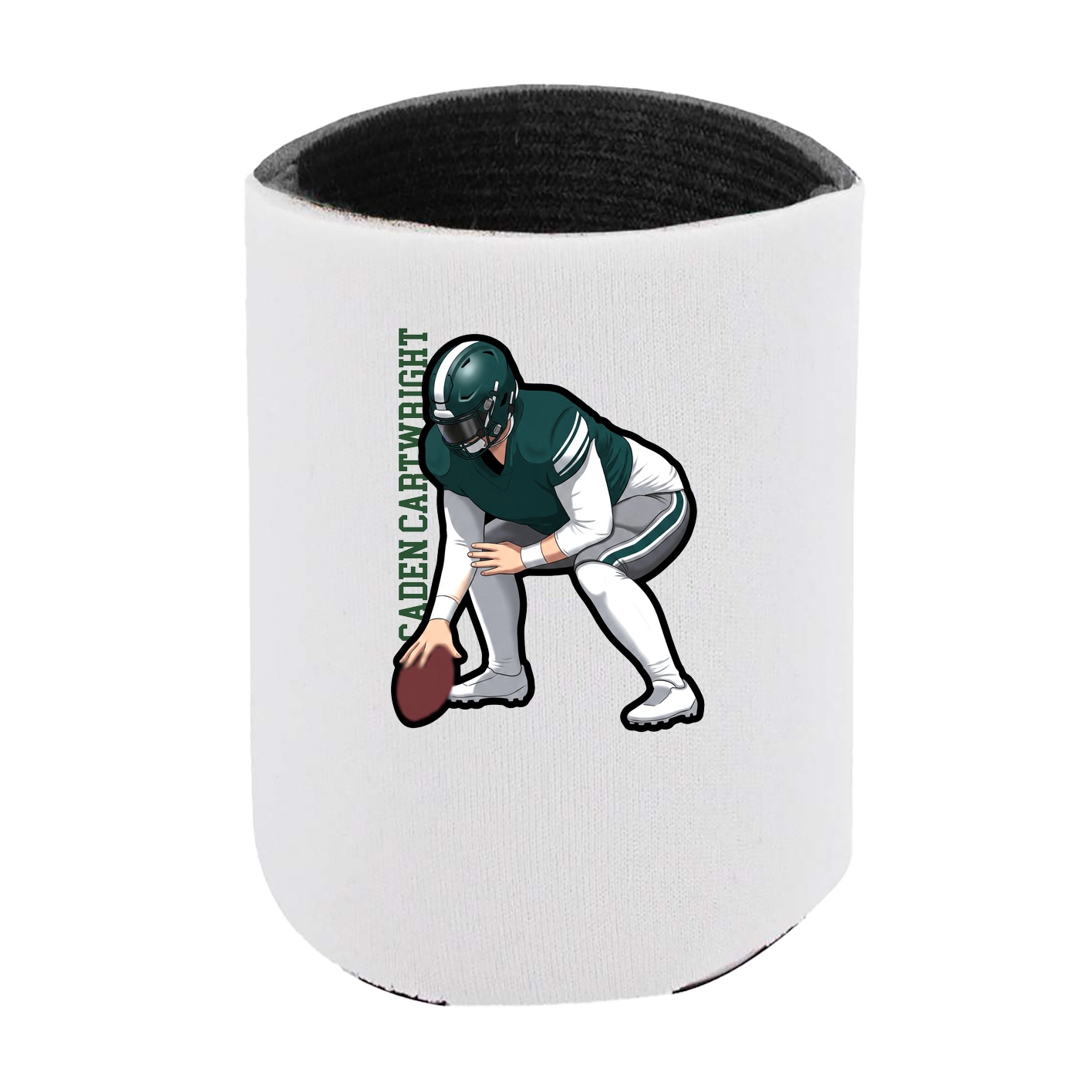 Can Holder — Name Vertical in White