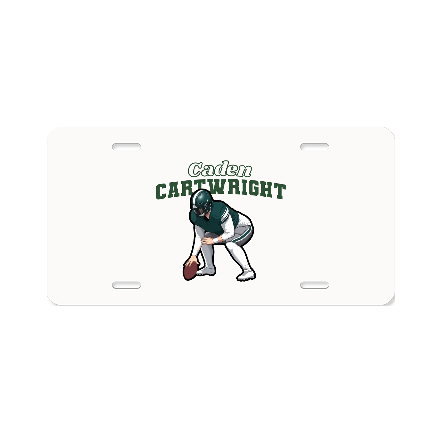 License Plate — Name Arch in Classic