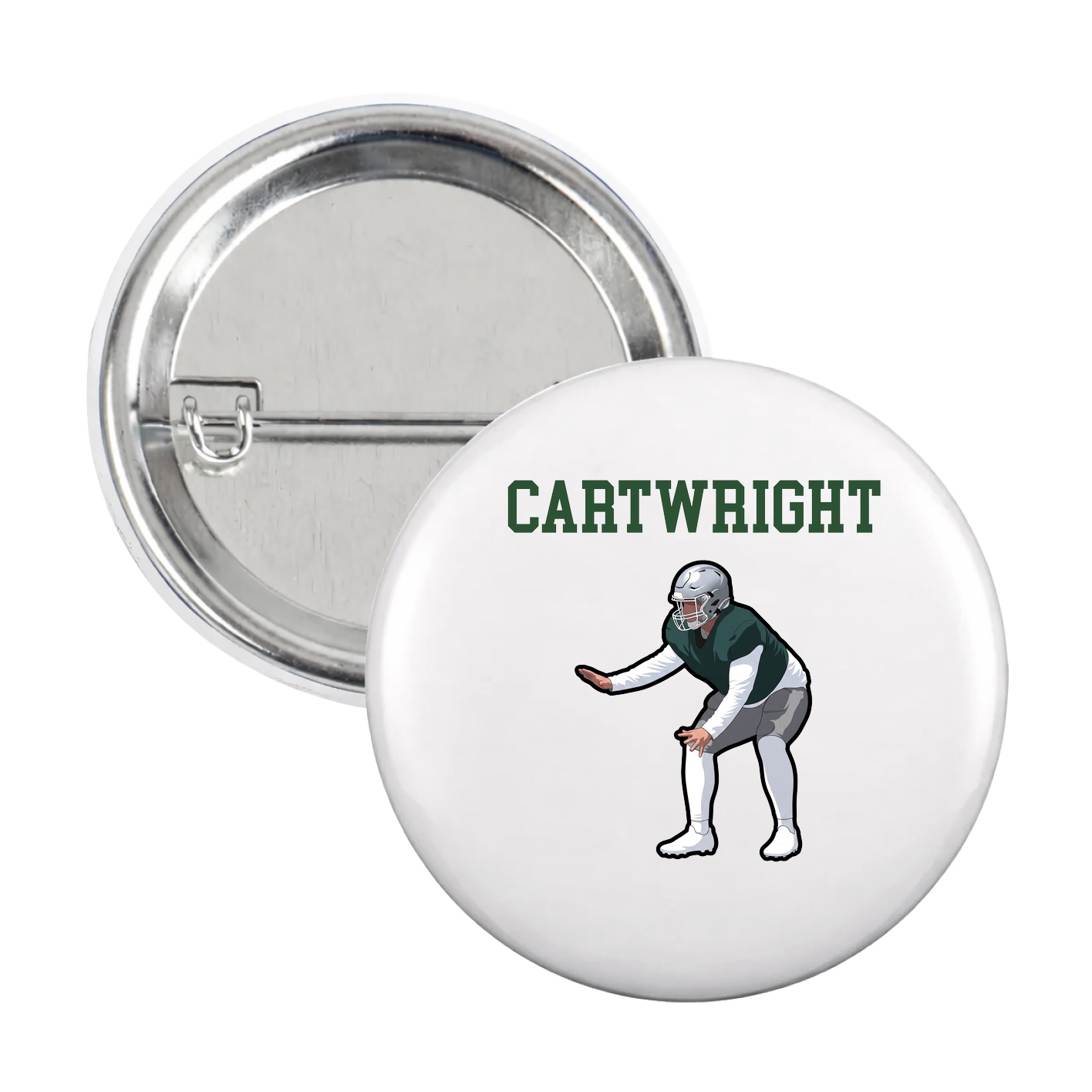 Game Day Button — Shirsey in White