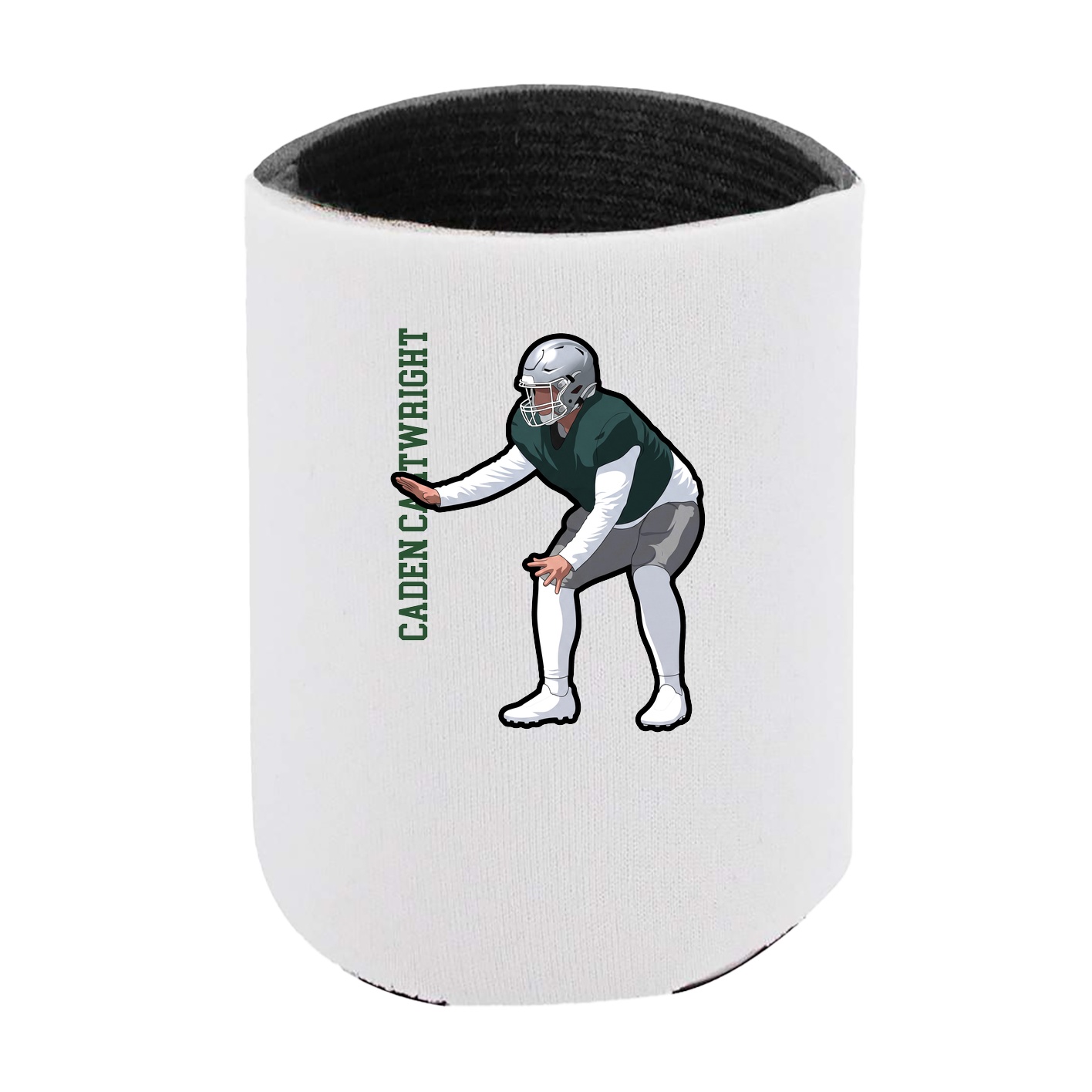 Can Holder — Name Vertical in White