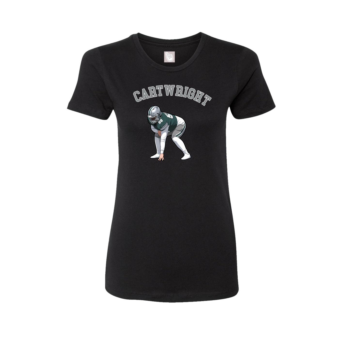 Fitted Women's Tee — Shirsey Arch in Black
