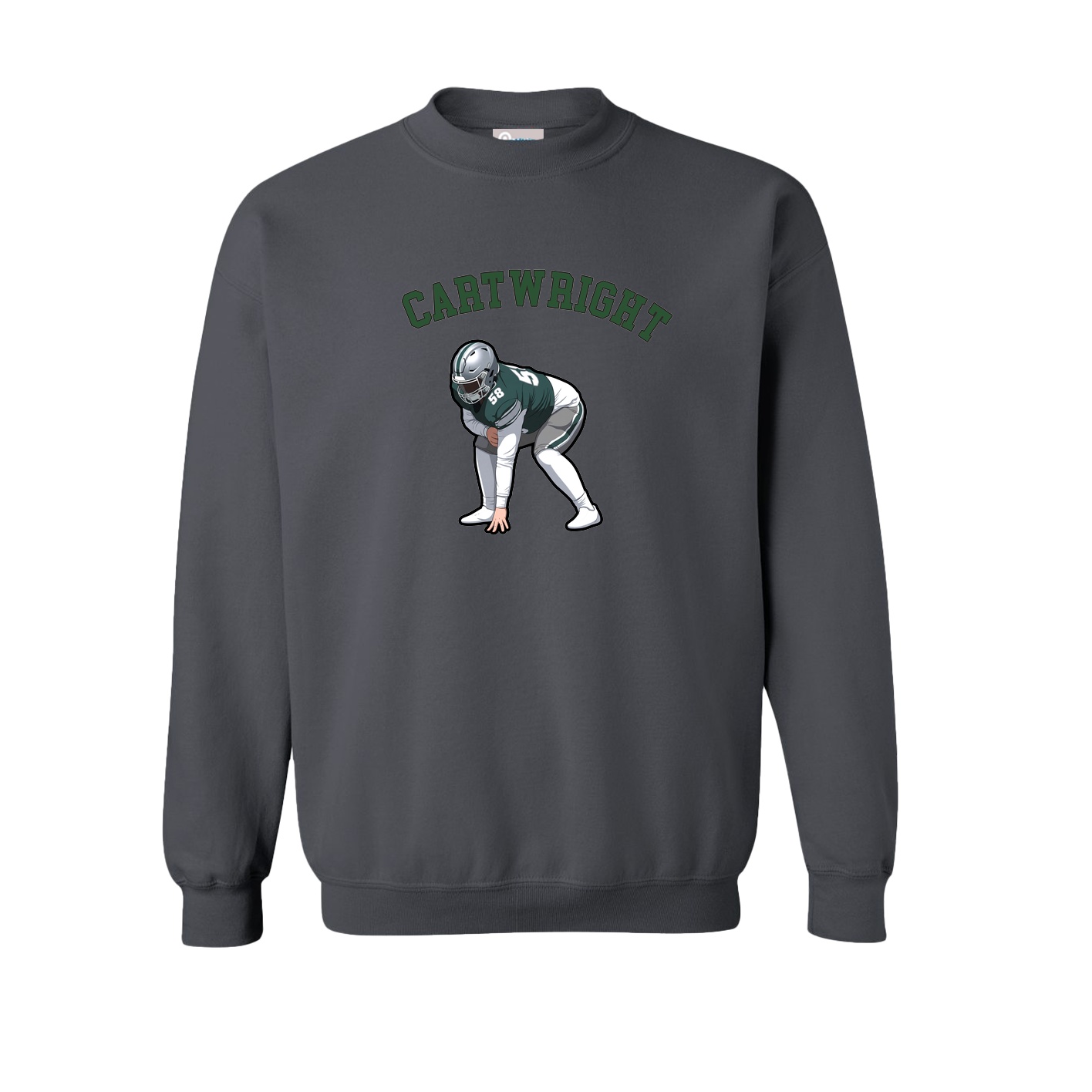 Fleece Crew — Shirsey Arch in Grey