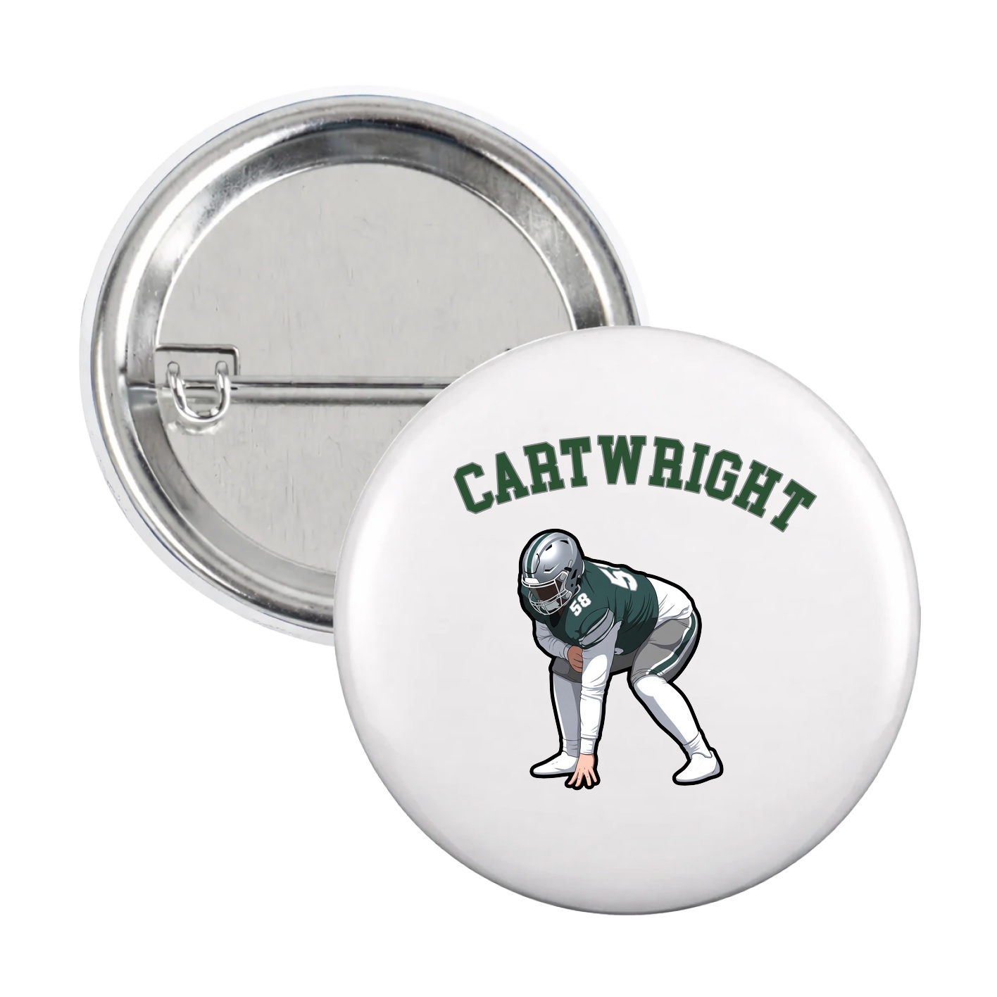 Game Day Button — Shirsey Arch in White