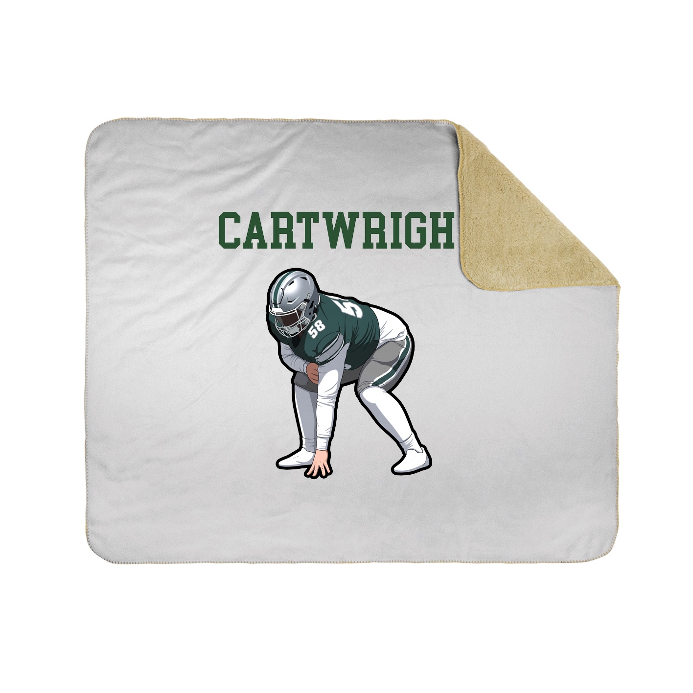 Throw Blanket — Shirsey in White
