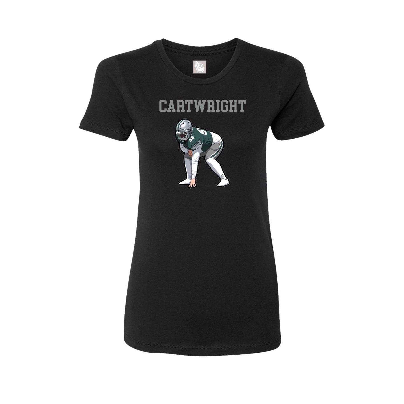 Fitted Women's Tee — Shirsey in Black