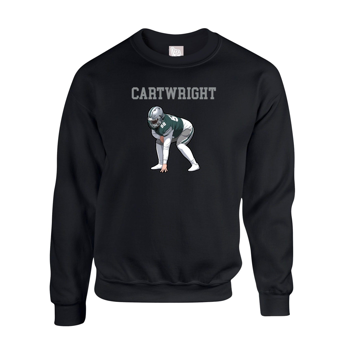 Fleece Crew — Shirsey in Black