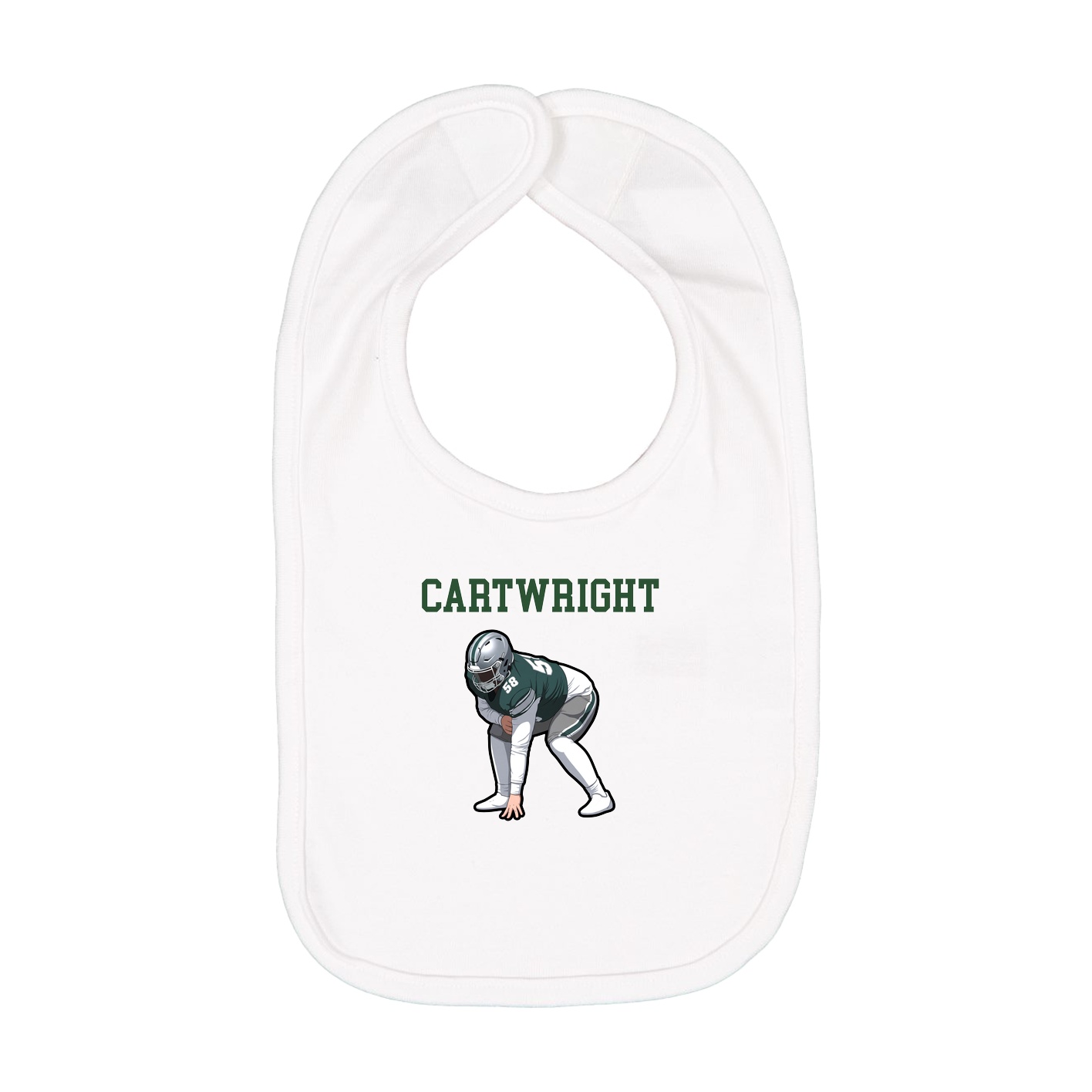 Infant Bib — Shirsey in White