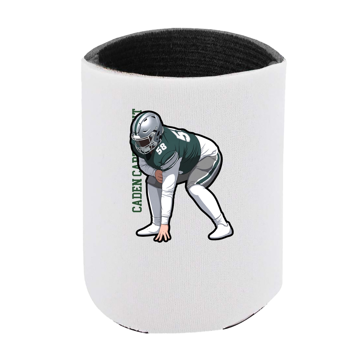 Can Holder — Name Vertical in White