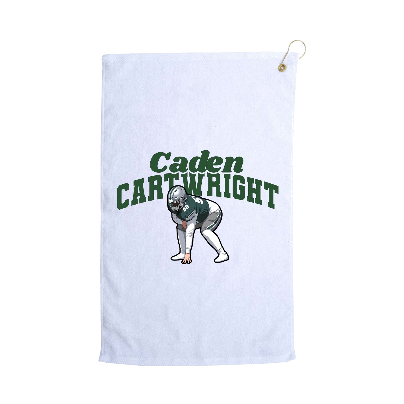 Golf Towel — Signature Arch in White