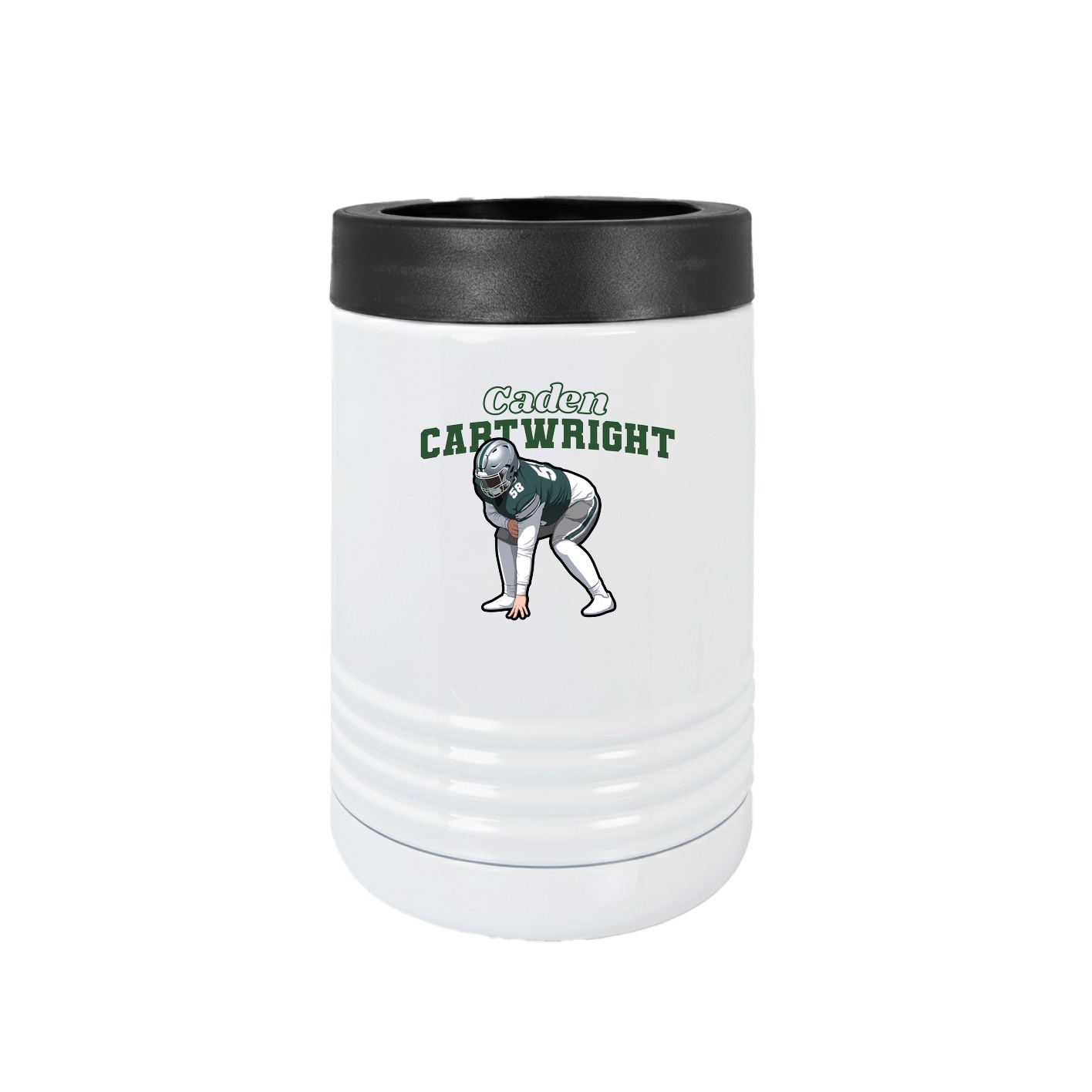 Beverage Holder — Name Arch in White