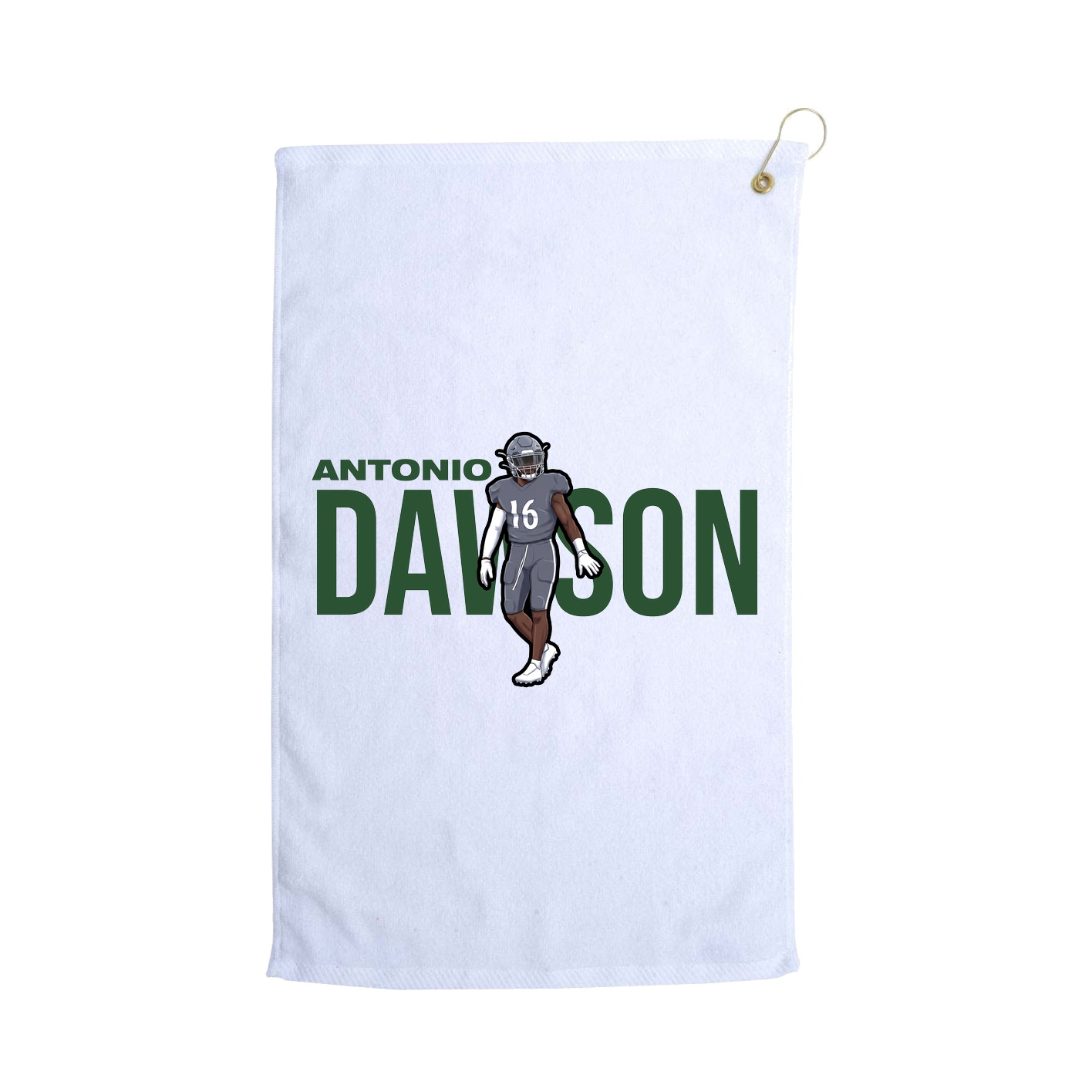 Golf Towel — Player Name in White