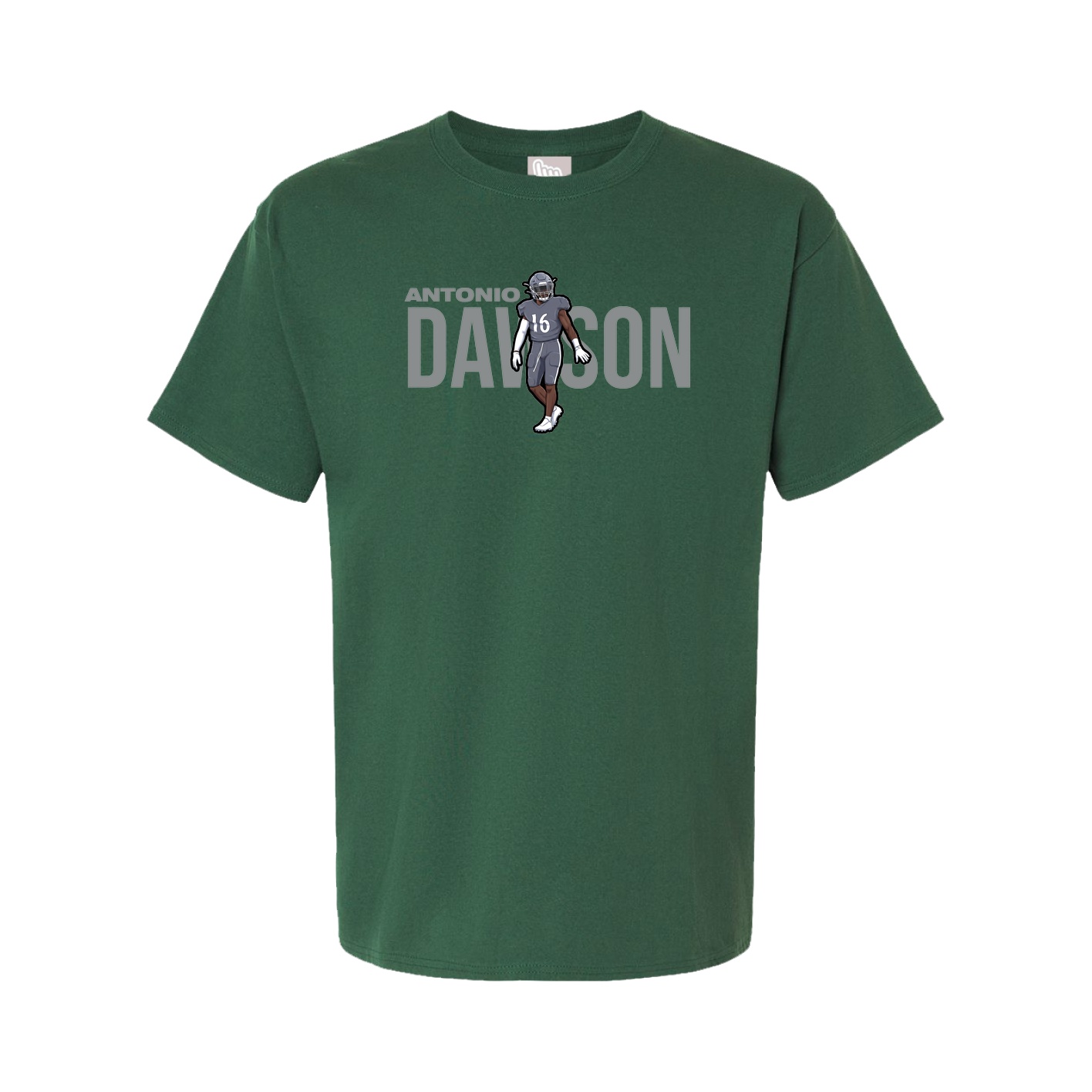 Youth Tee — Player Name in Green