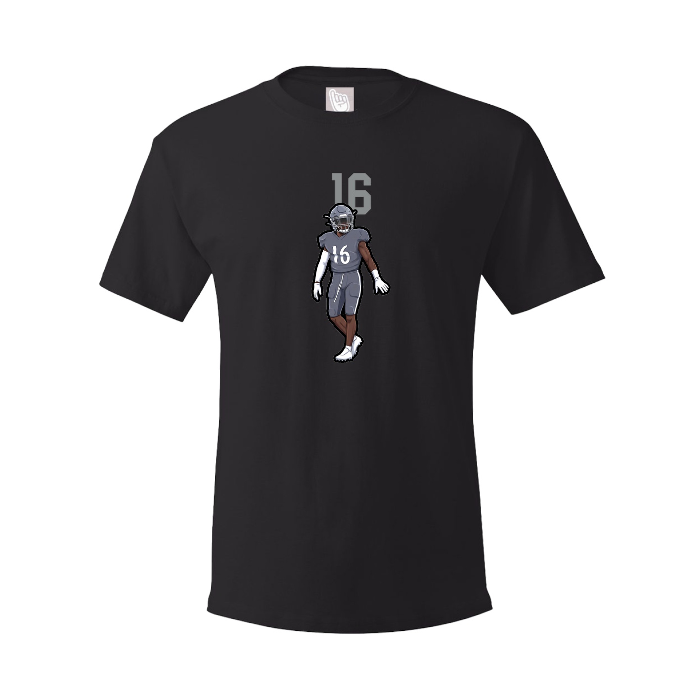 Youth Tee — Number Top in Black