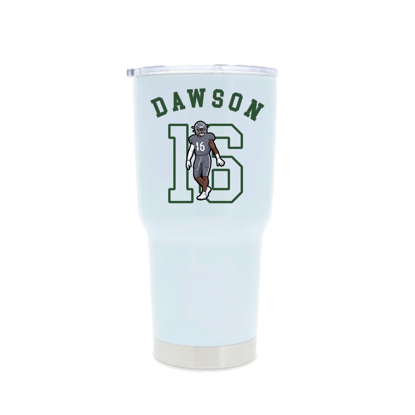 30oz Stainless Steel Tumbler — Shirsey Arch in White