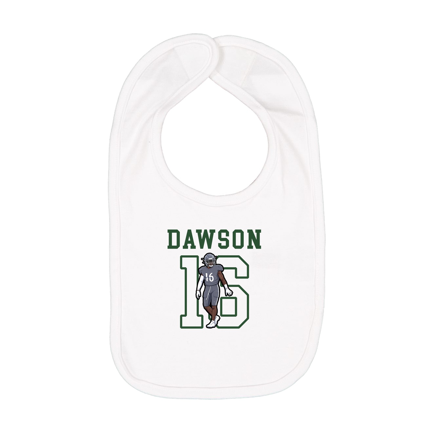 Infant Bib — Shirsey in White