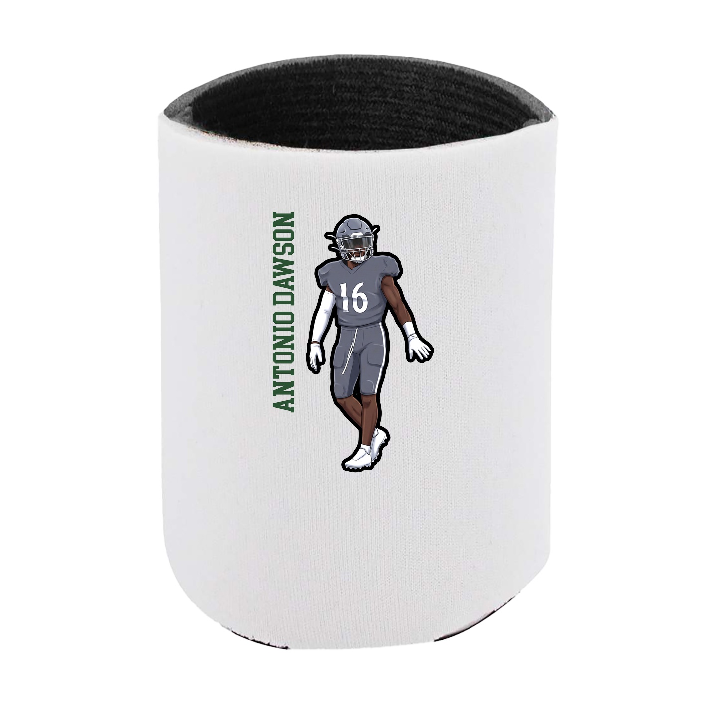 Can Holder — Name Vertical in White