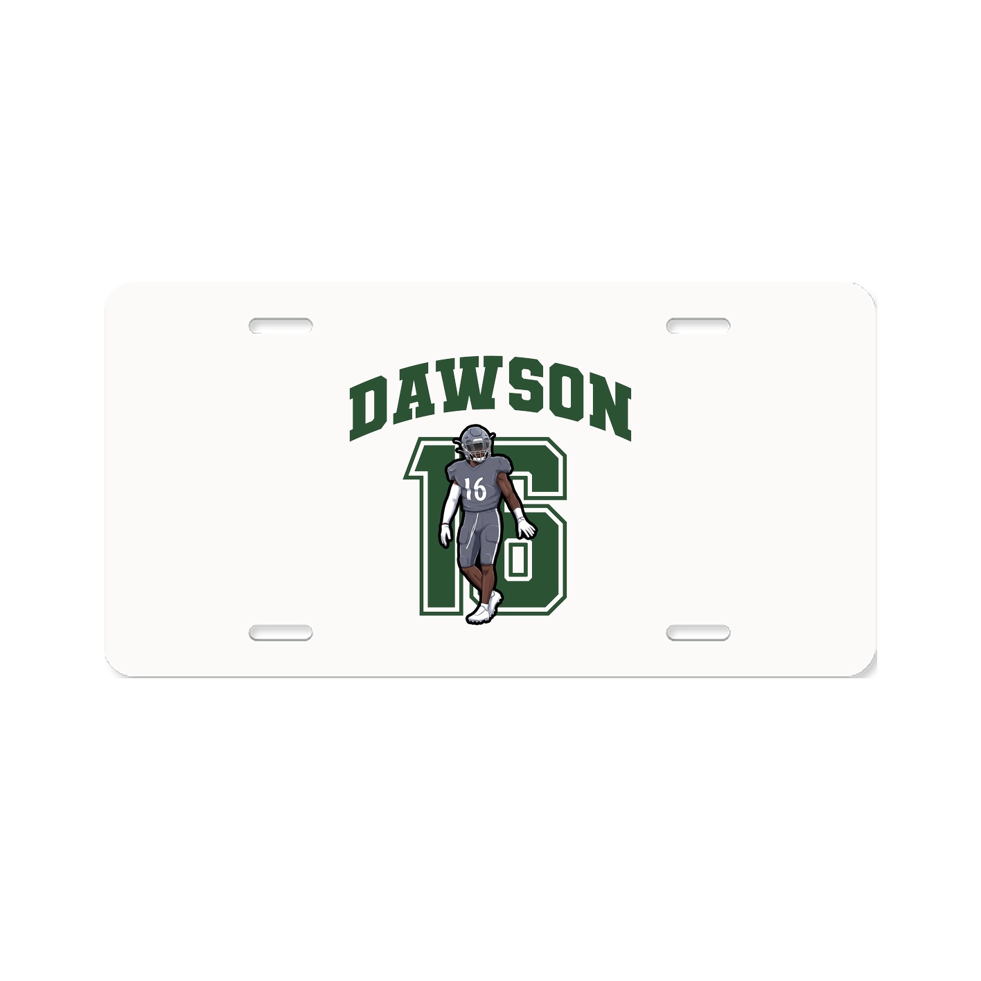 License Plate — Number in Classic