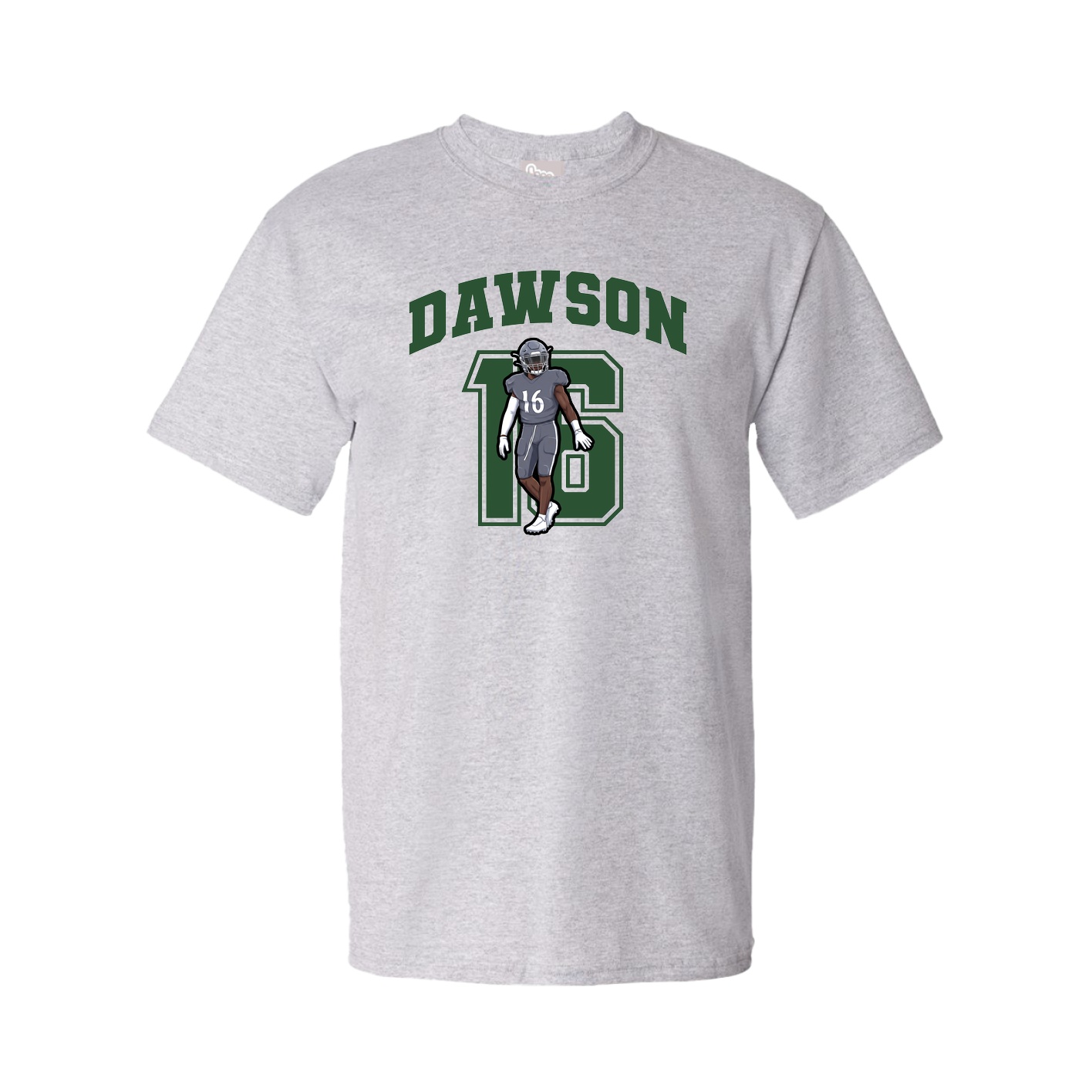 Youth Tee — Number in Grey