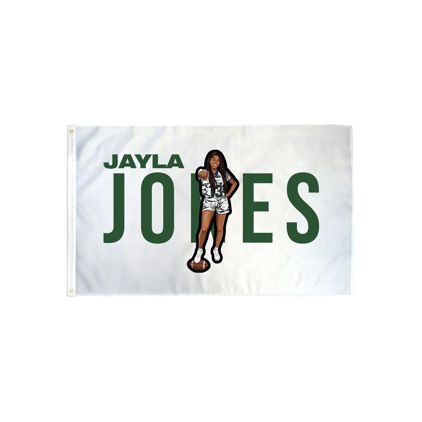 3x5 Flag — Player Name in Classic