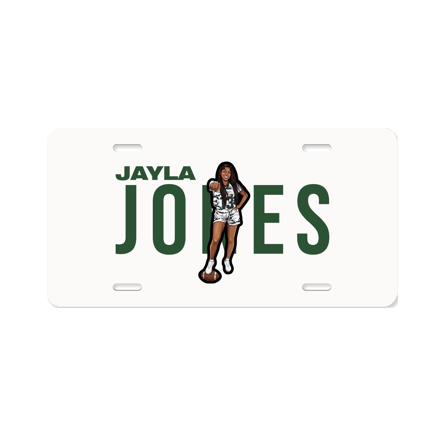 License Plate — Player Name in Classic