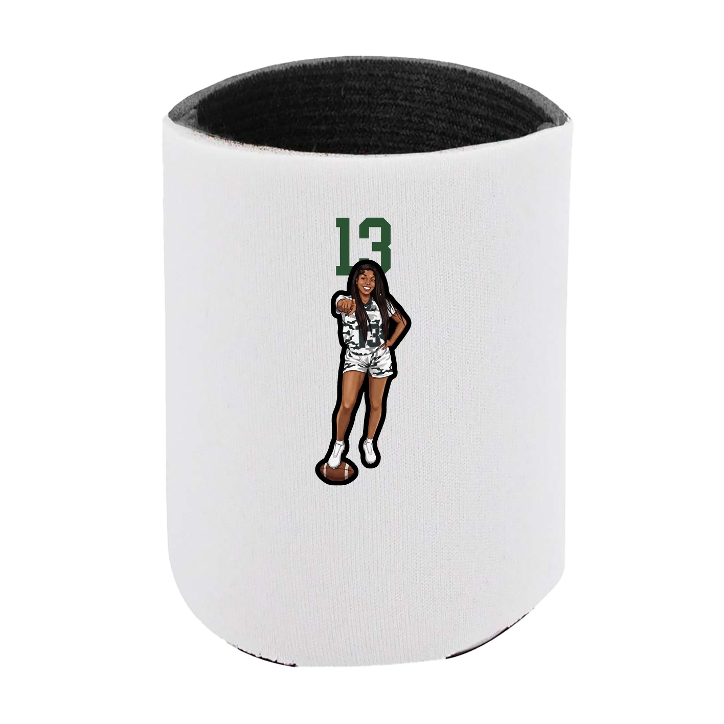 Can Holder — Number Top in White