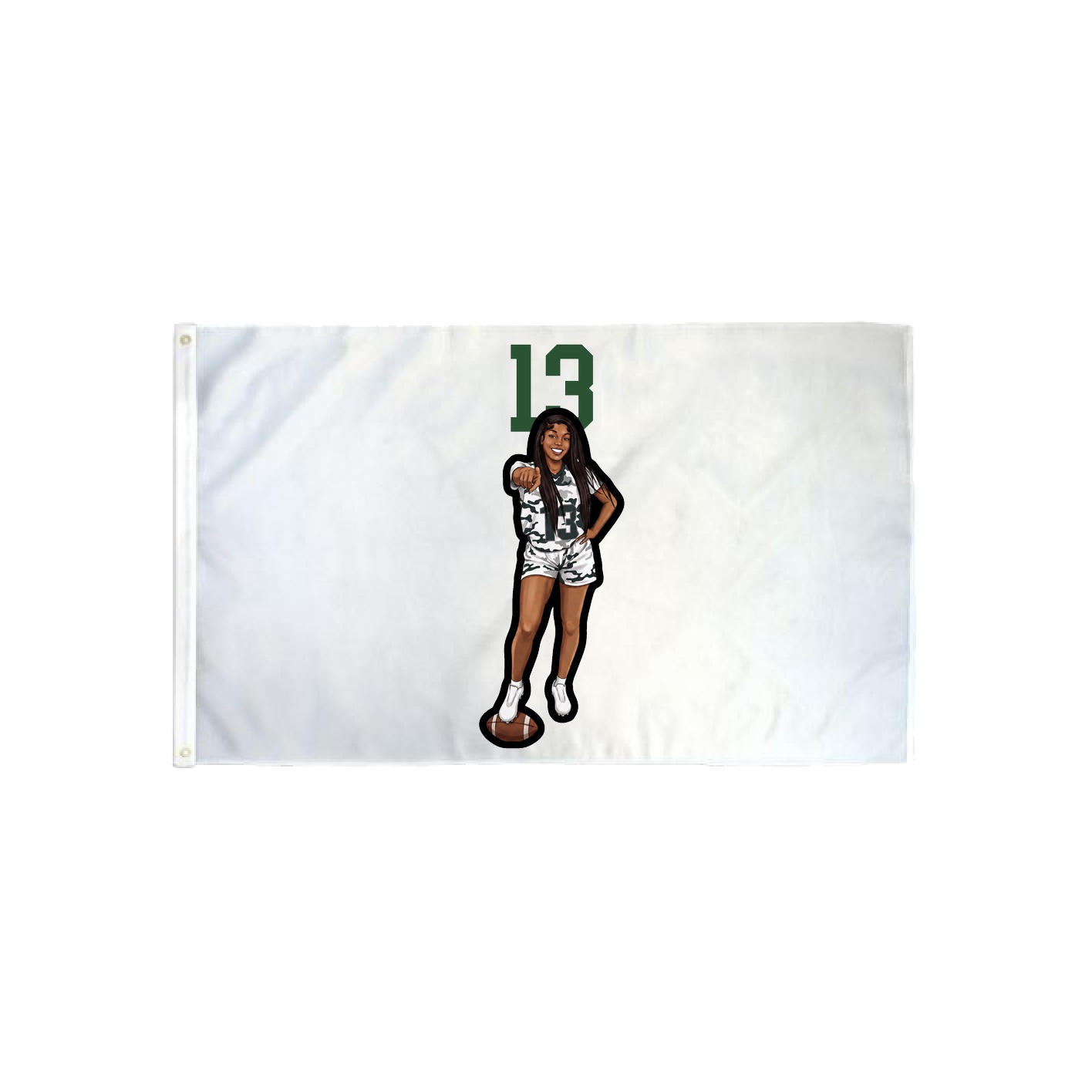 3x5 Flag — Number Top in Classic