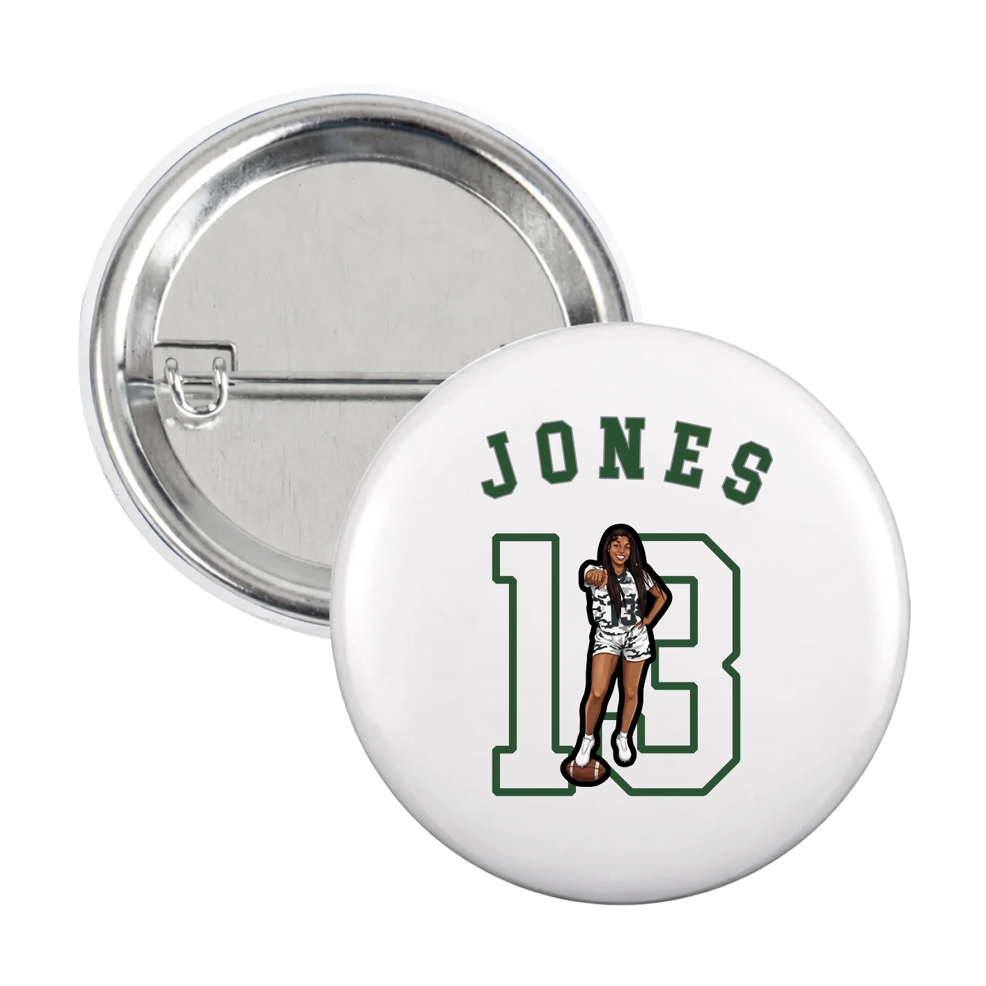 Game Day Button — Shirsey Arch in White