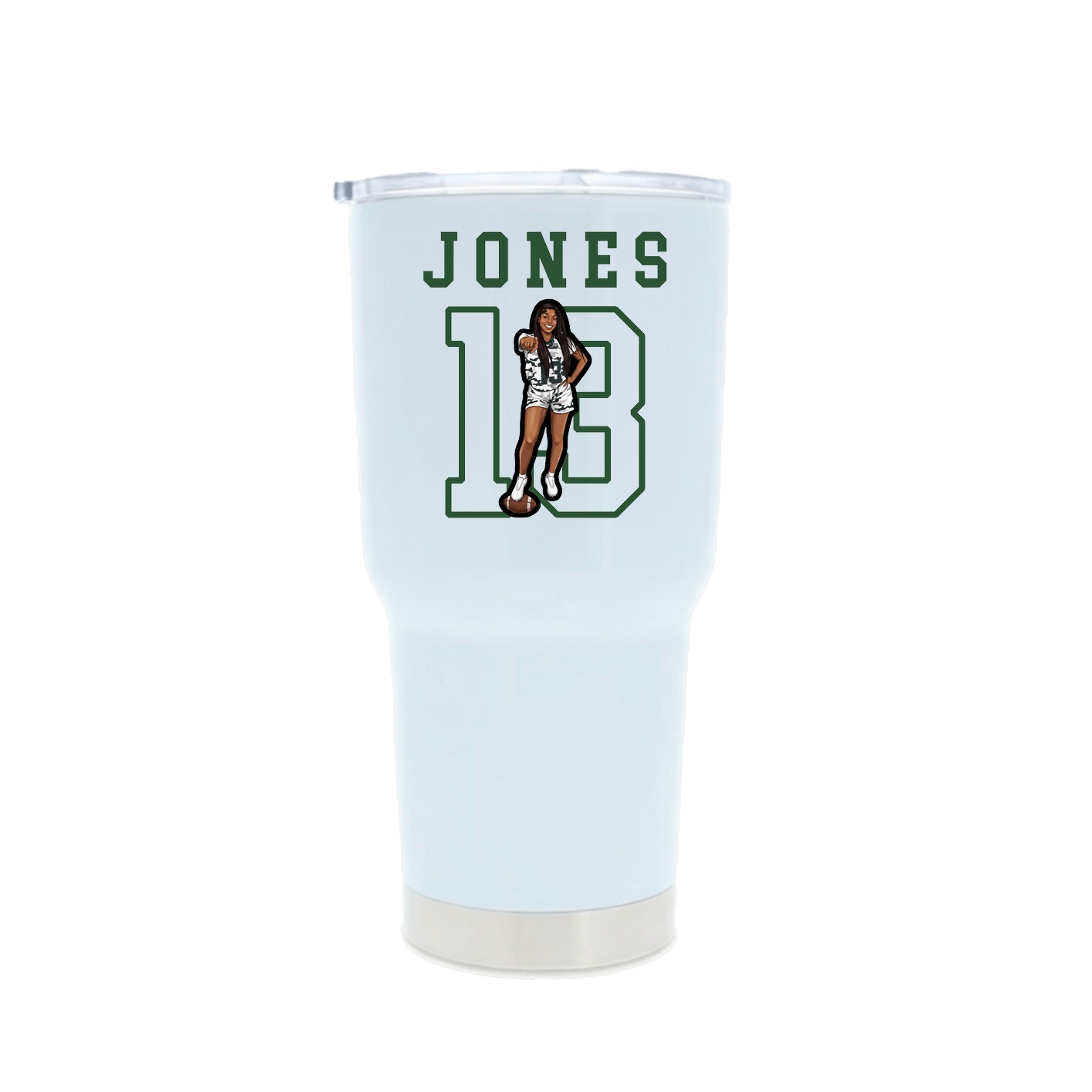 30oz Stainless Steel Tumbler — Shirsey in White