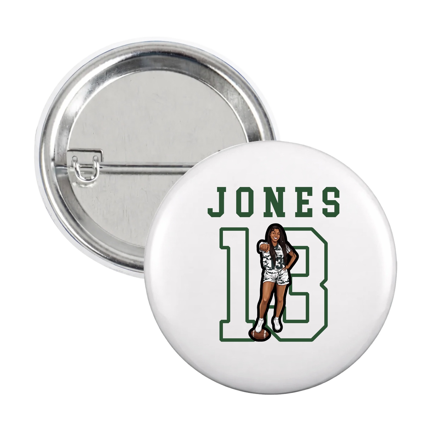Game Day Button — Shirsey in White