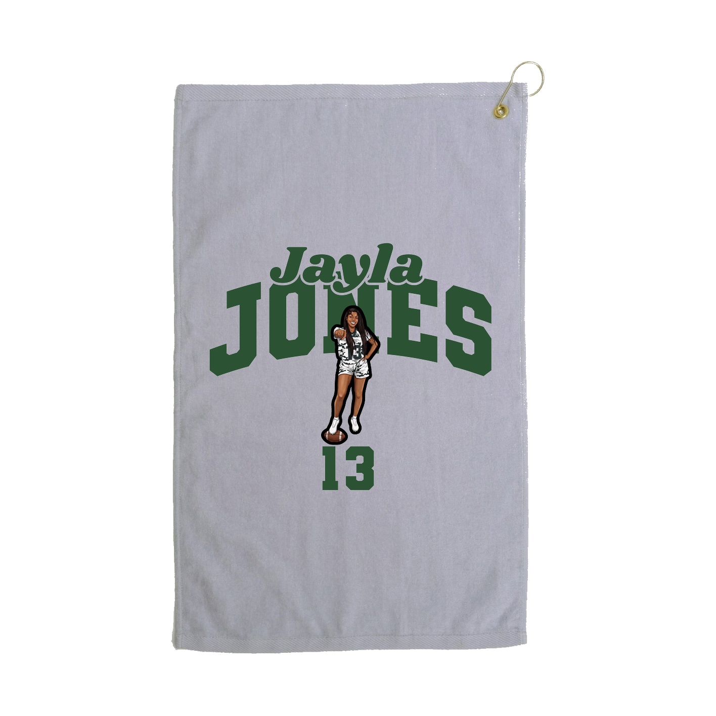Golf Towel — Signature Arch in Grey