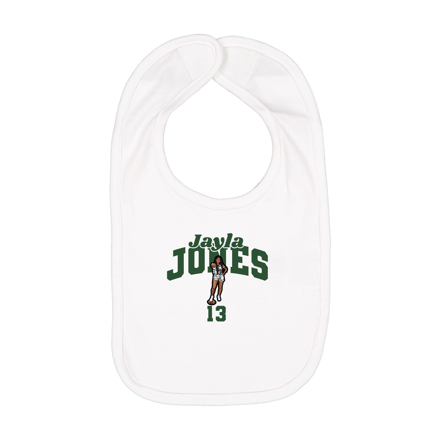 Infant Bib — Signature Arch in White