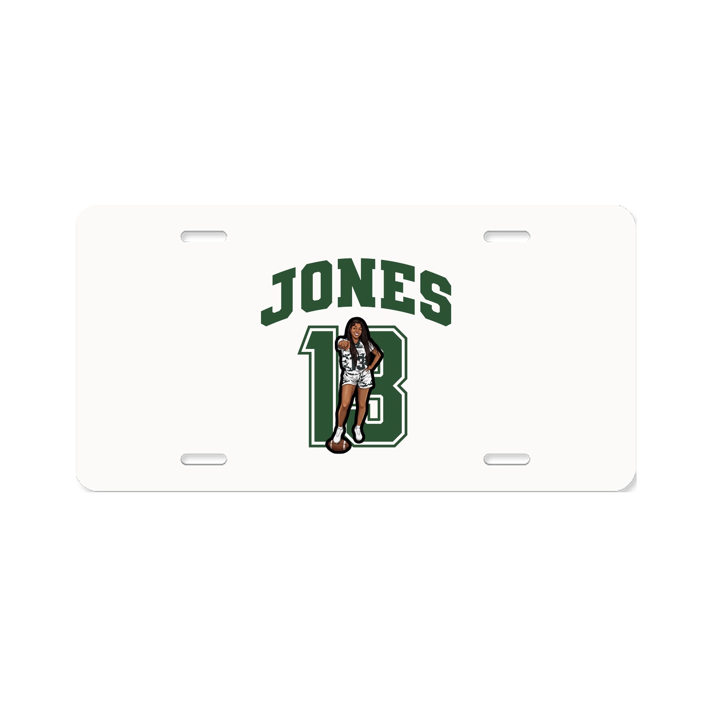 License Plate — Number in Classic