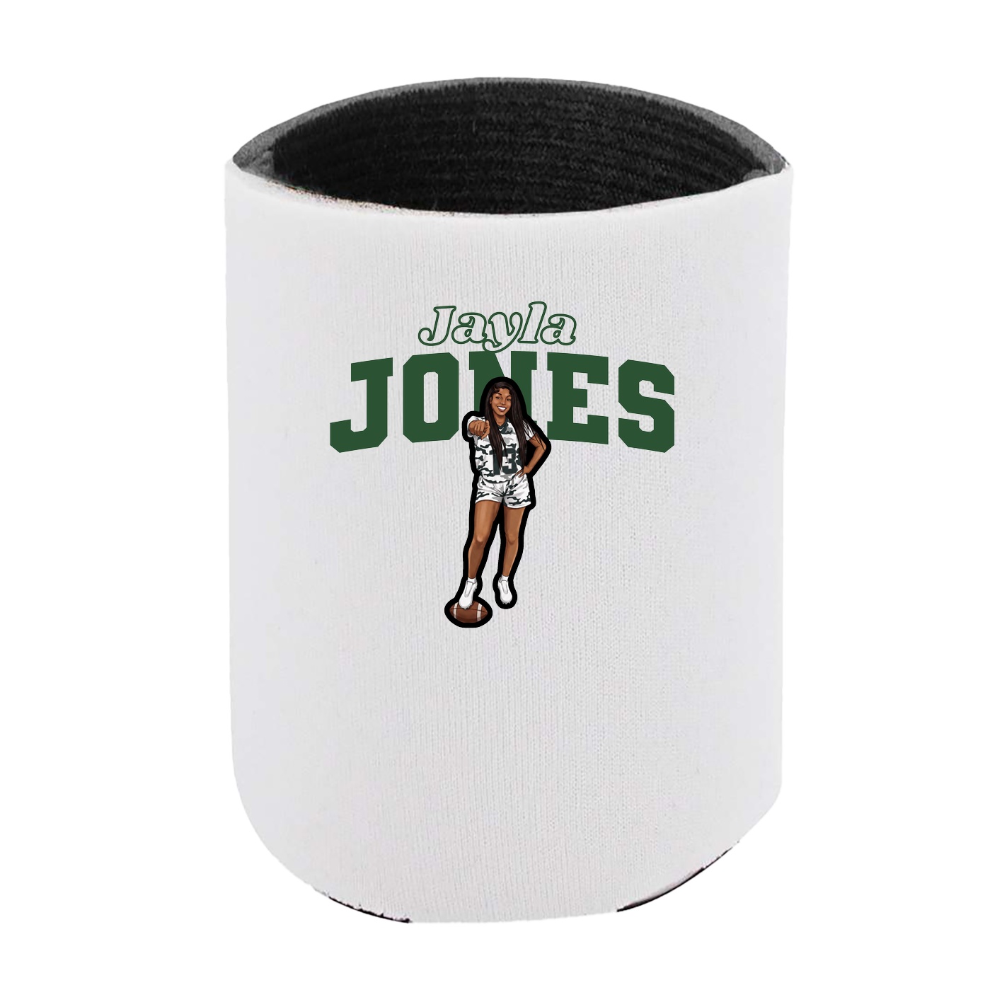 Can Holder — Name Arch in White