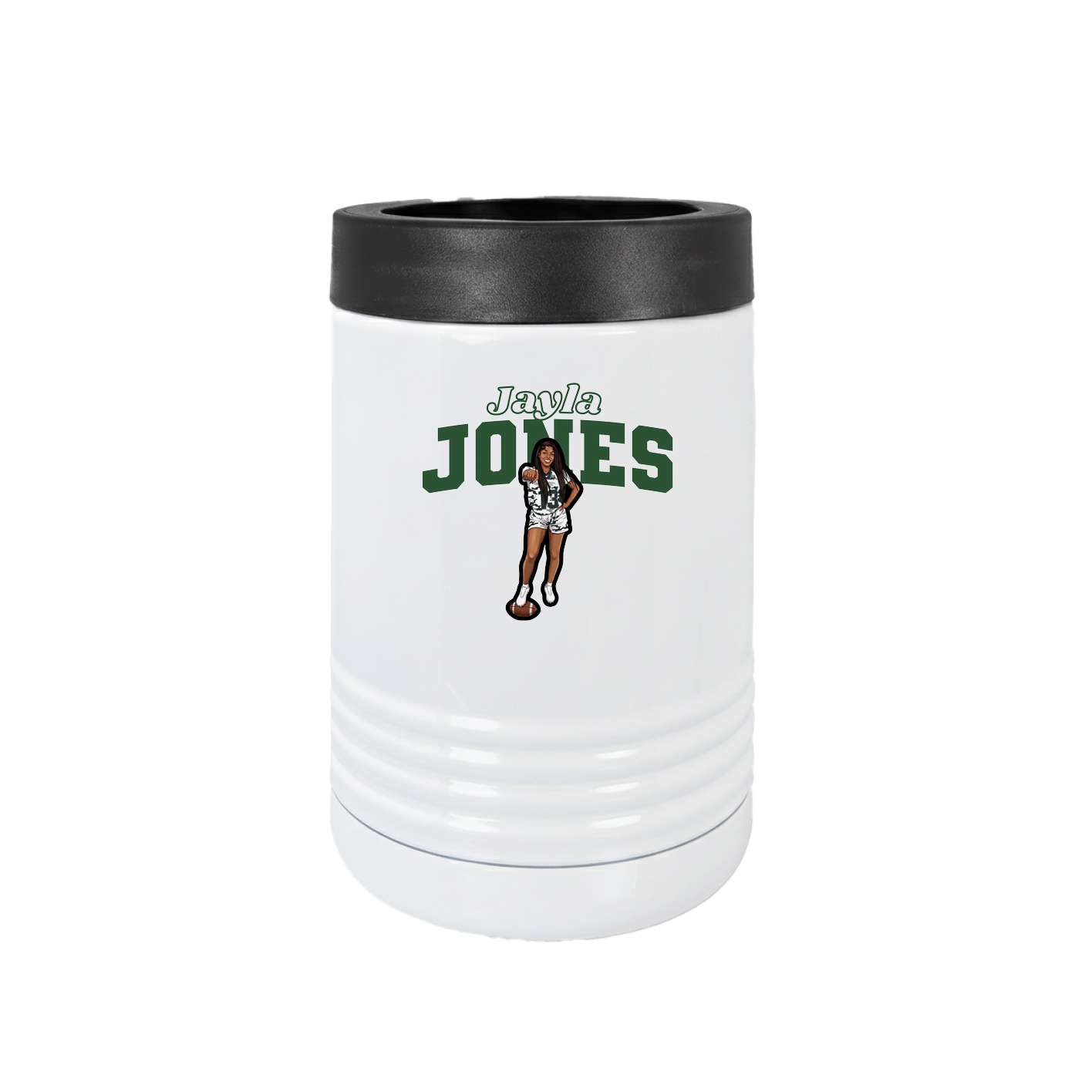 Beverage Holder — Name Arch in White
