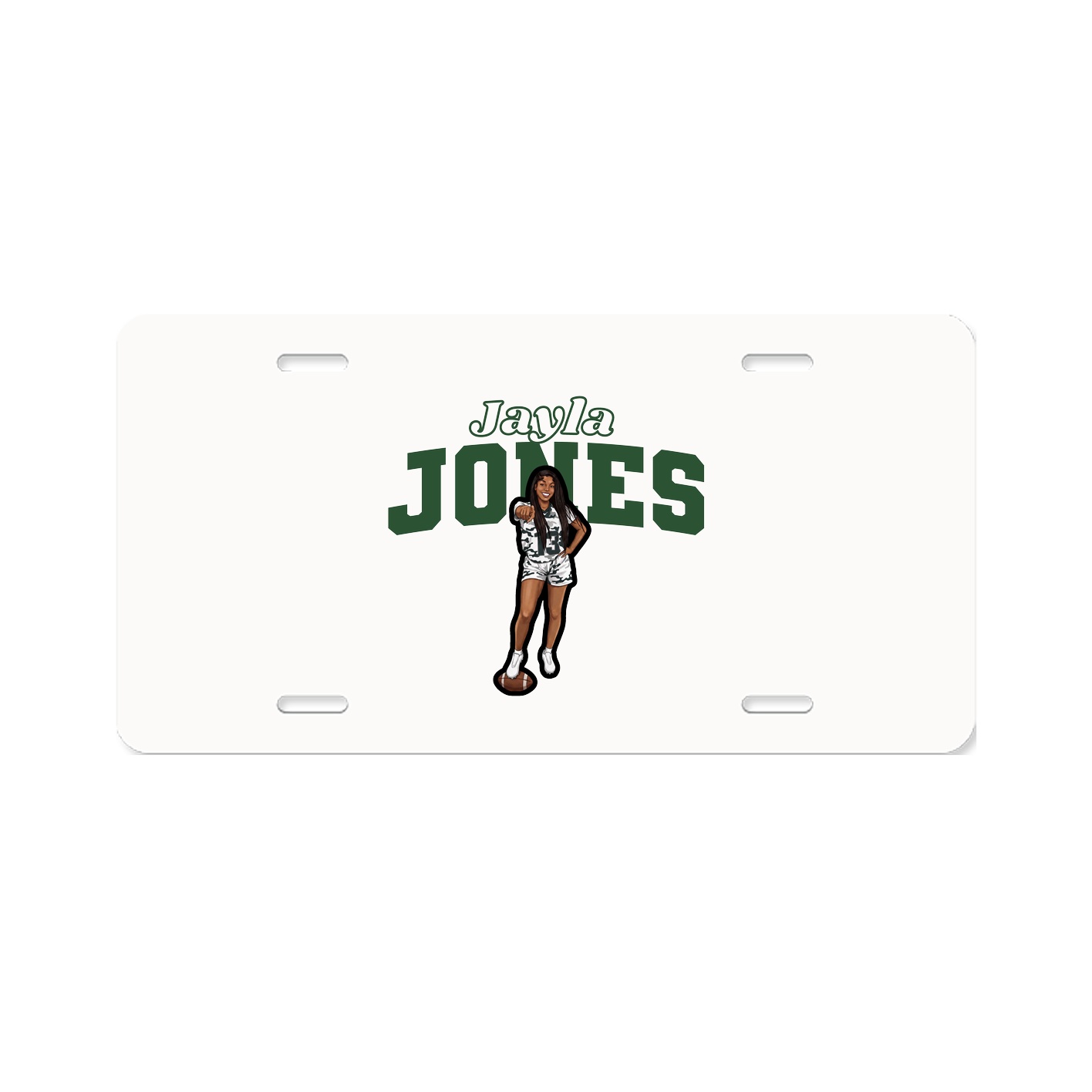 License Plate — Name Arch in Classic