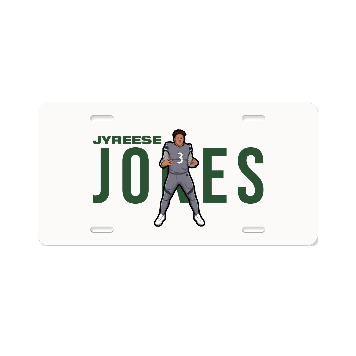 License Plate — Player Name in Classic