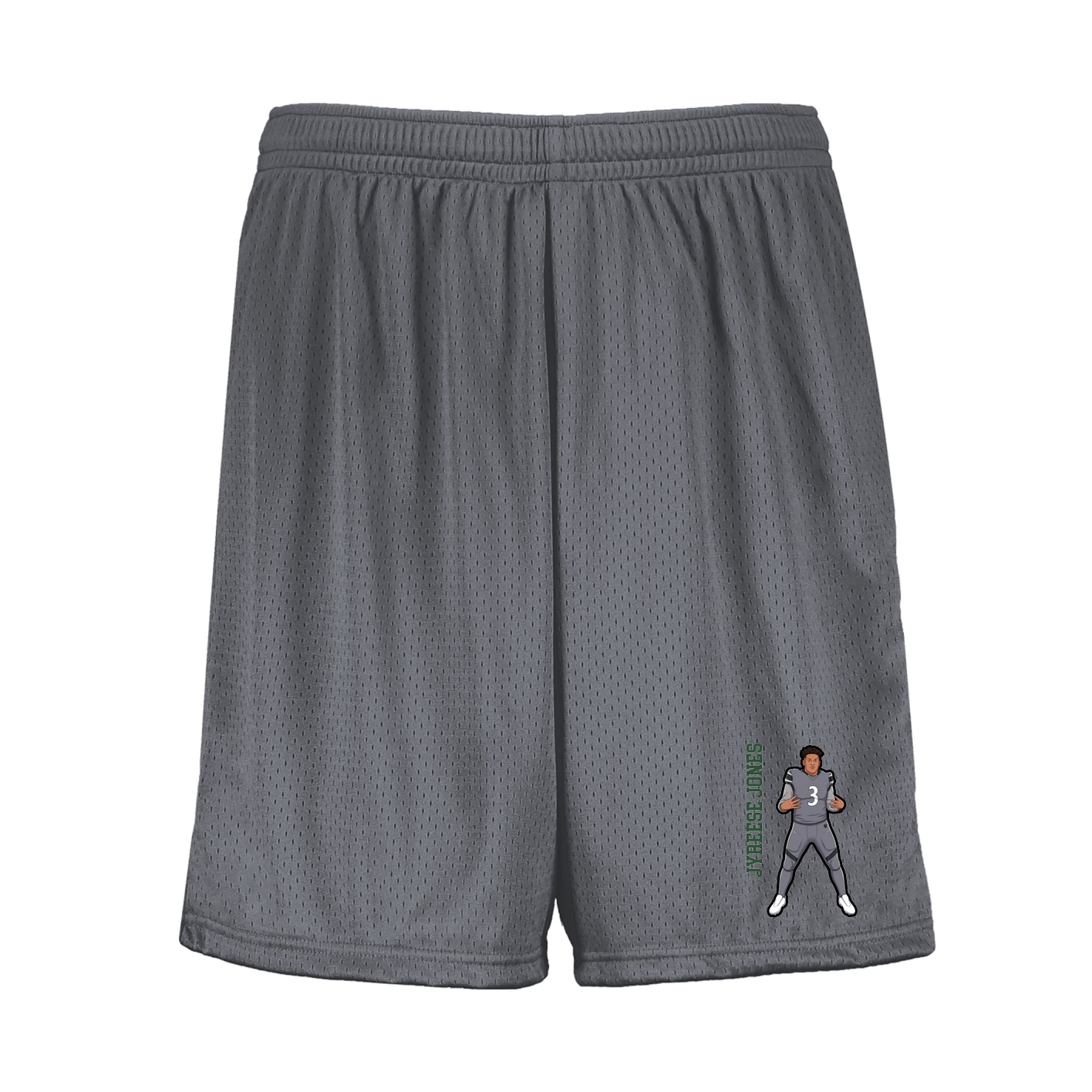 Shorts — Name Vertical in Grey