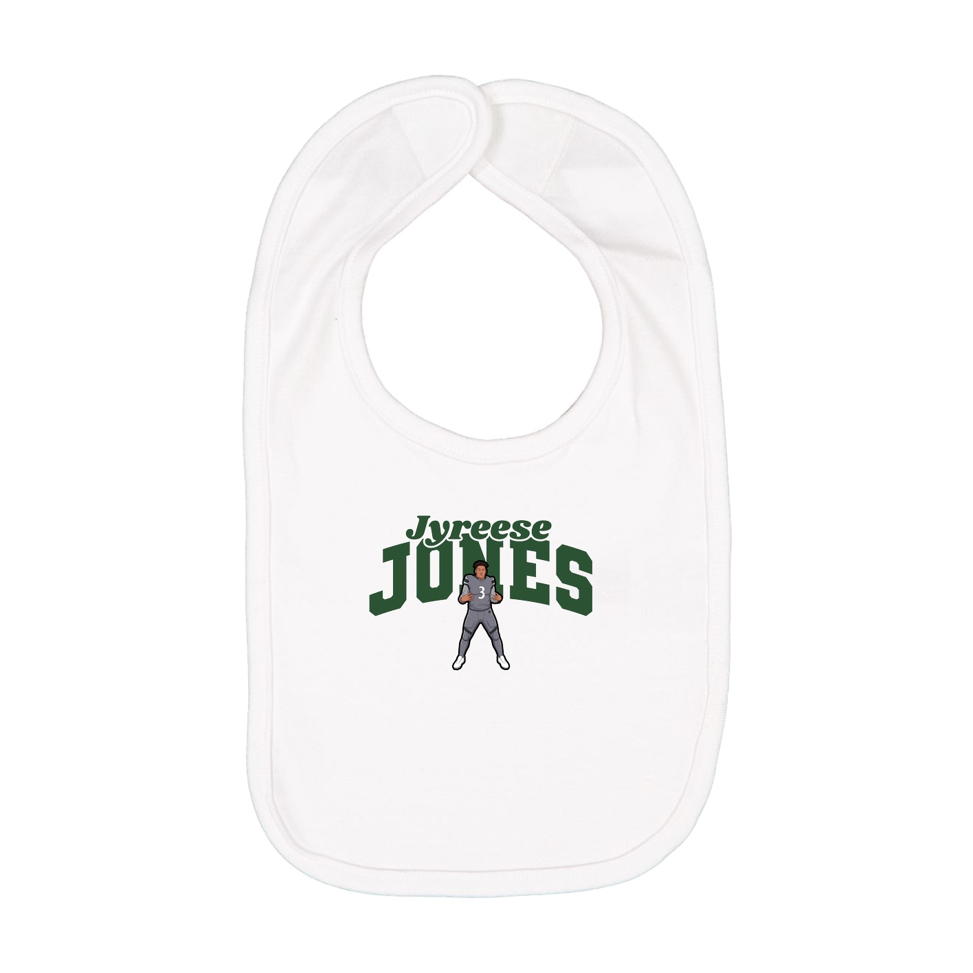 Infant Bib — Signature Arch in White