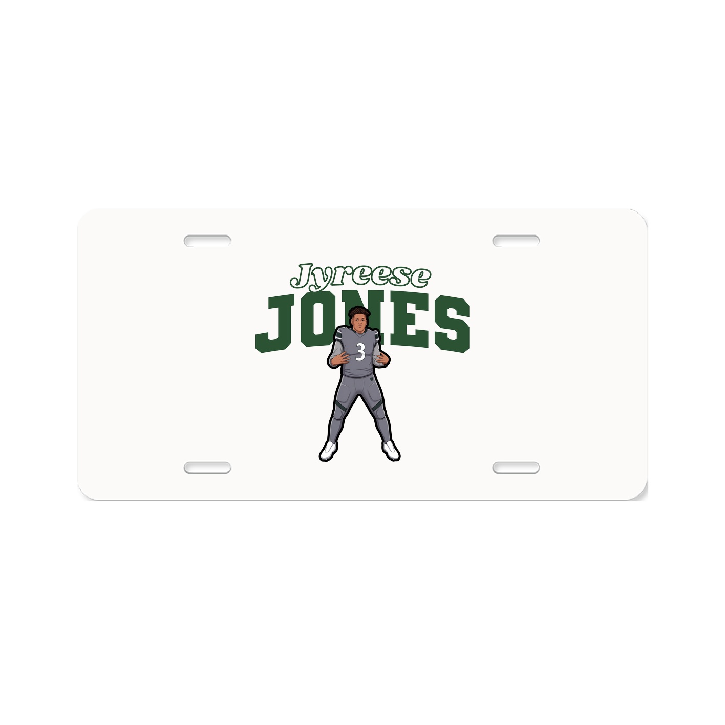 License Plate — Name Arch in Classic