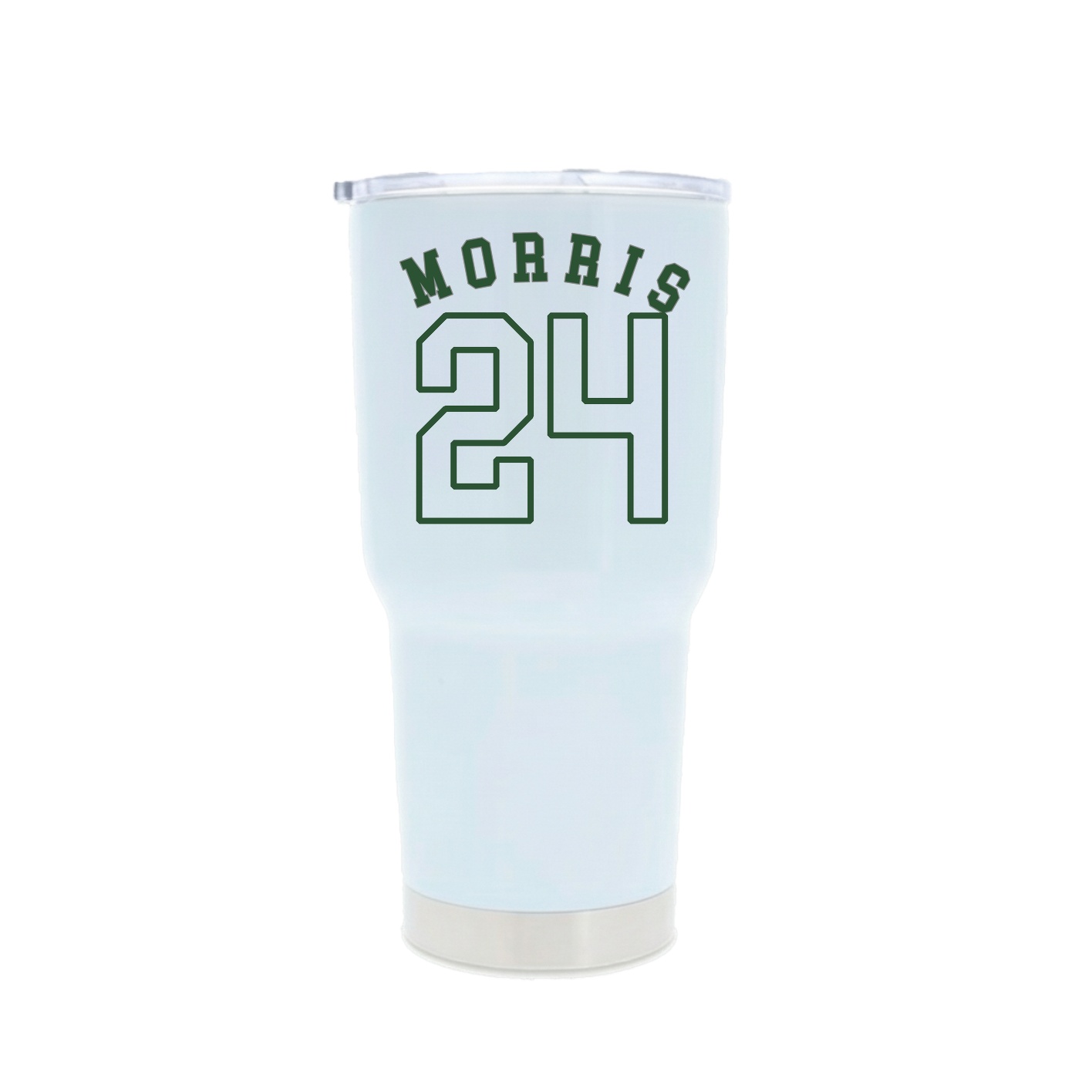 30oz Stainless Steel Tumbler — Shirsey Arch in White