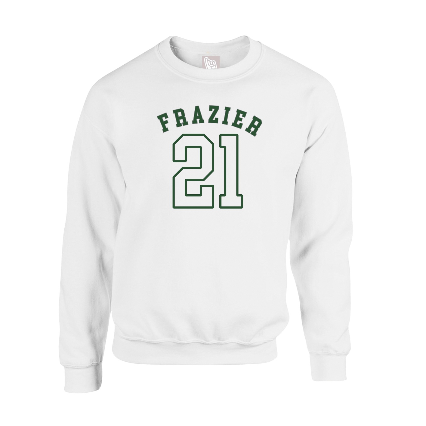 Fleece Crew — Shirsey Arch in White